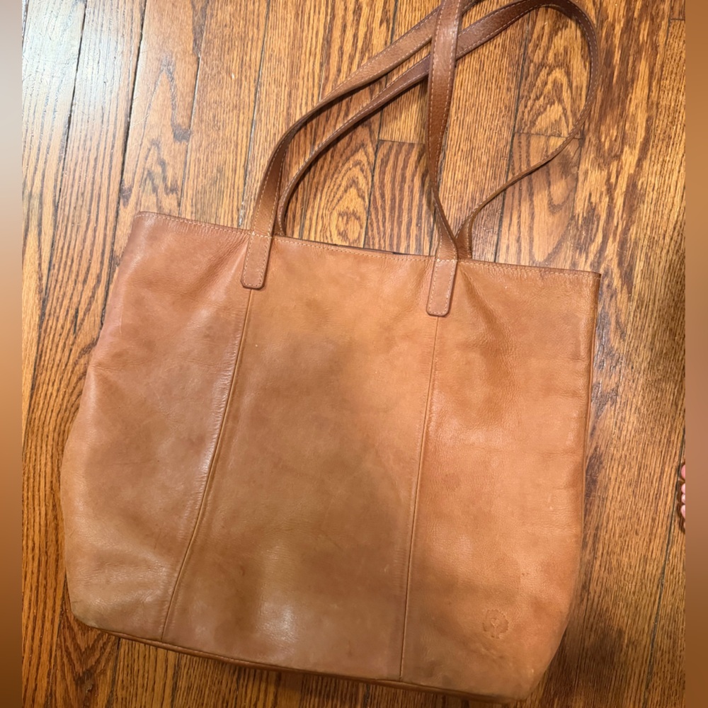 Tan Leather ABLE Tote Bag with updated pictures
